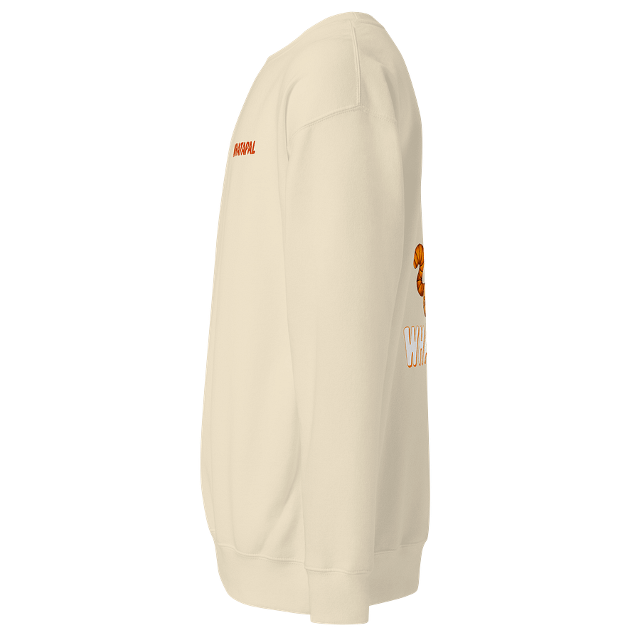 WHATAPAL Orange Front Embroidered Sweatshirt product image (18)