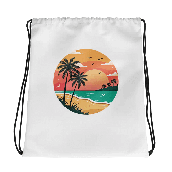 Tropical Paradise Drawstring Bag product image (1)