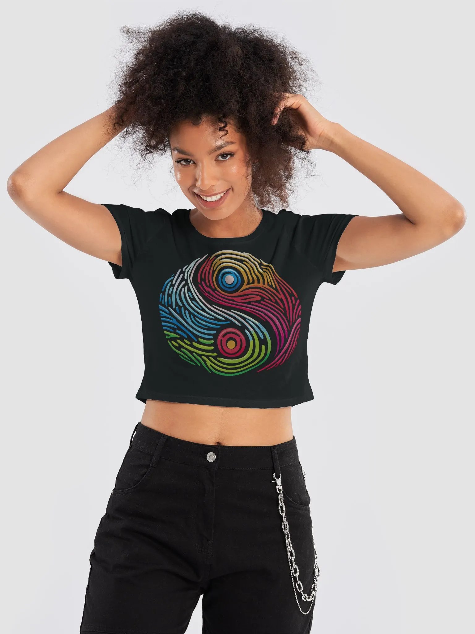 Harmony in Motion Yin-Yang Crop Tee product image (9)