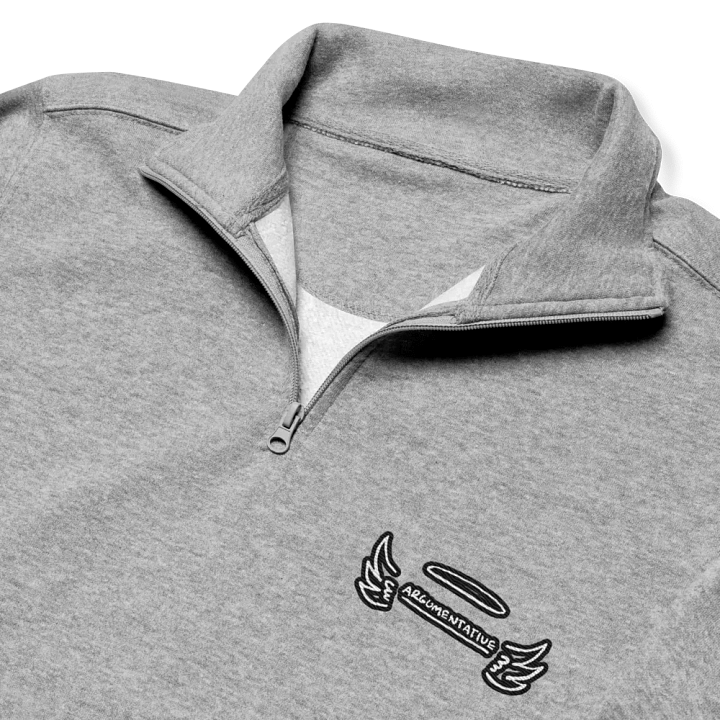 ANGELIC (bubble design) embroidered quarter zip product image (6)