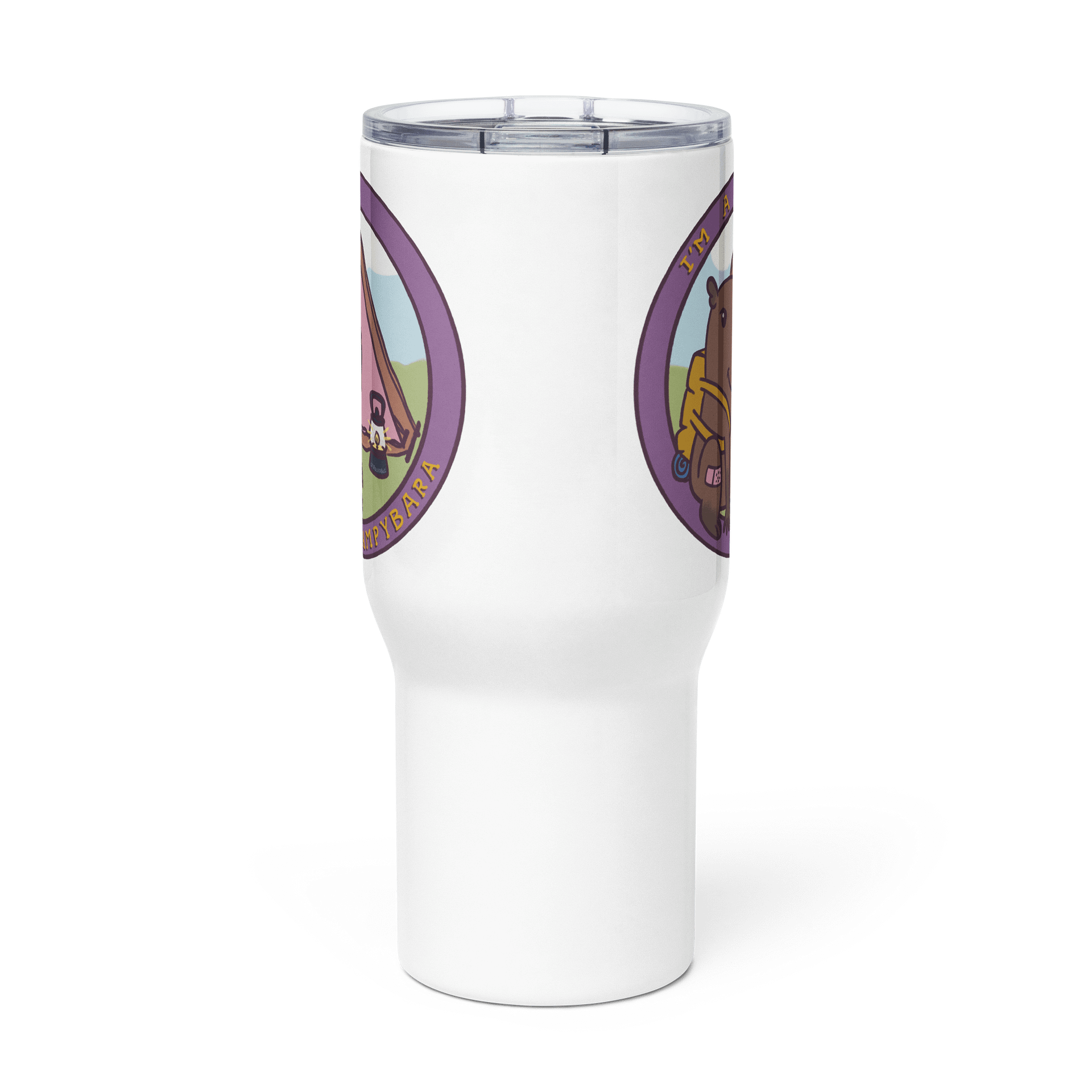 large travel mug : campybara logo product image (3)