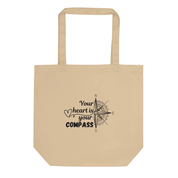 'Your Heart is Your Compass' Eco Tote product image (1)