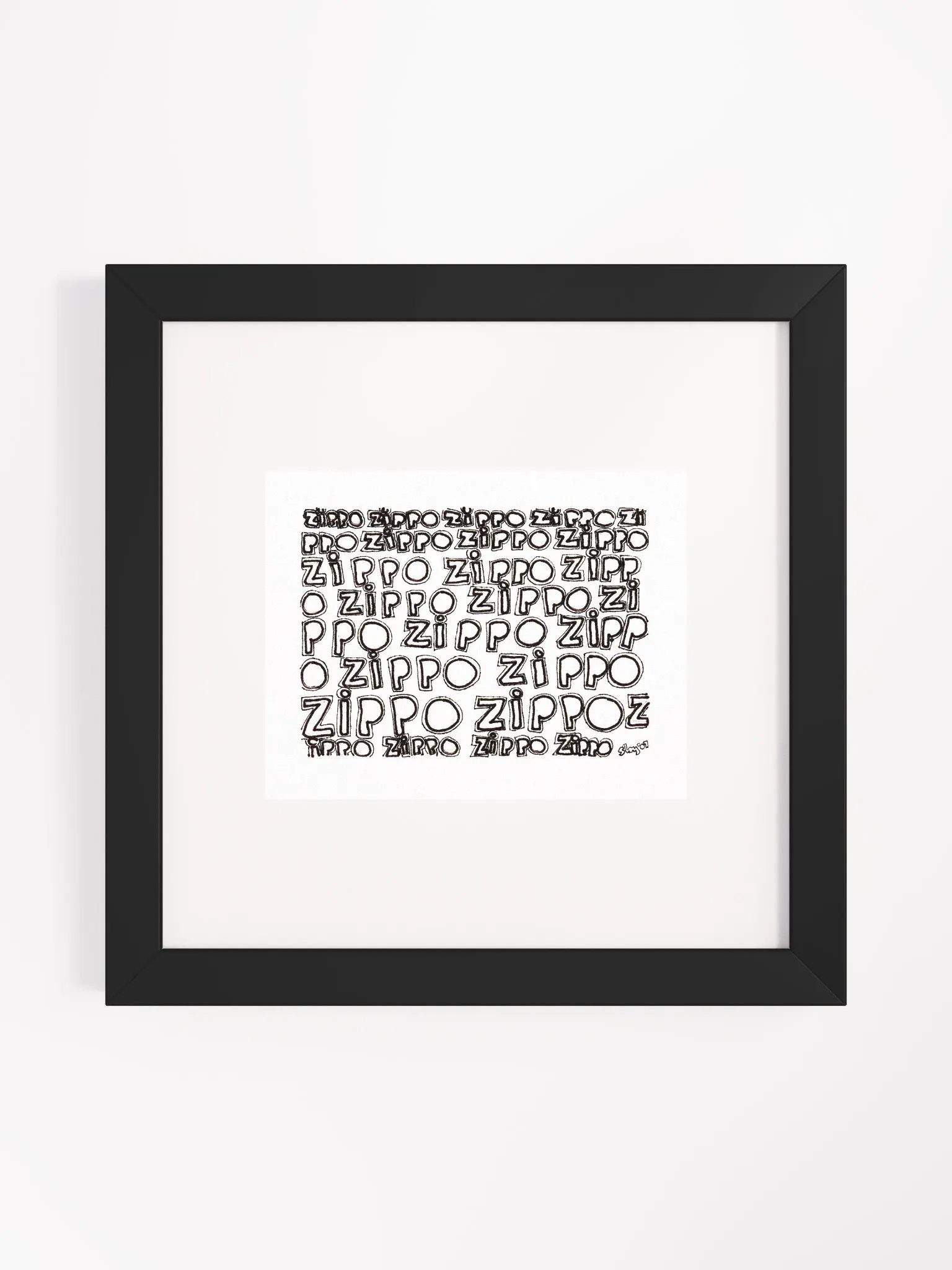 zippo Panel Card Print Framed product image (2)