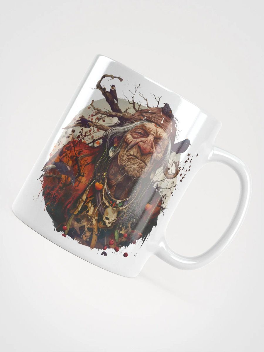 Baba Yaga - The Bad Witch of Slavic Folklore White Glossy Mug product image (4)