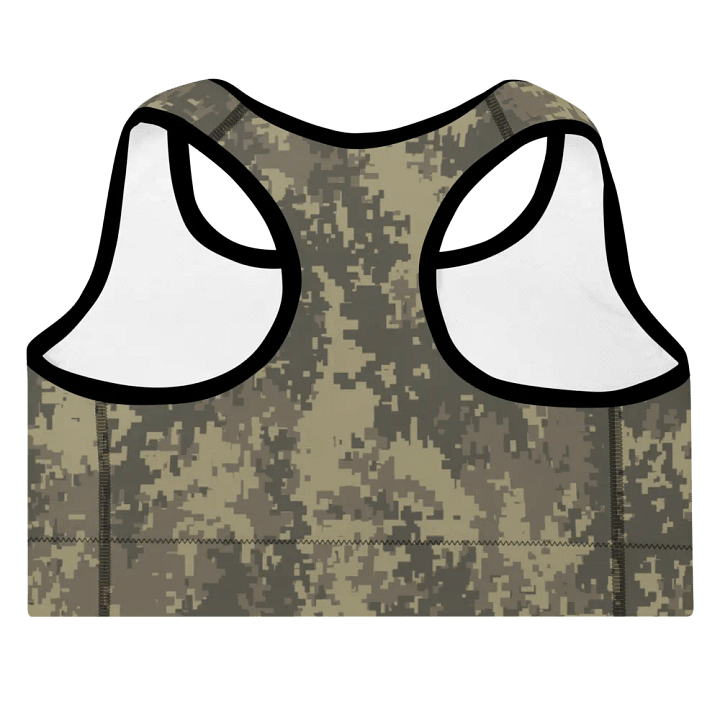 Stealthy Camo All-Over Sports Bra product image (2)