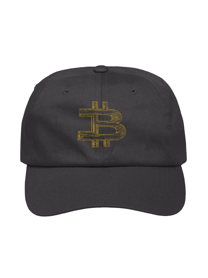 Golden Bitcoin Symbol Dad Hat product image (4)