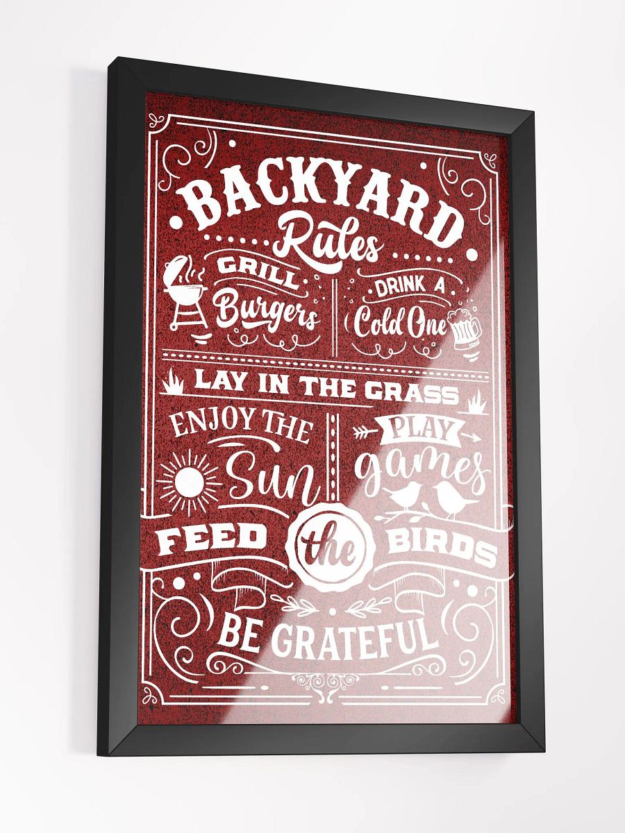 Backyard Bliss: Premium Framed Poster product image (13)