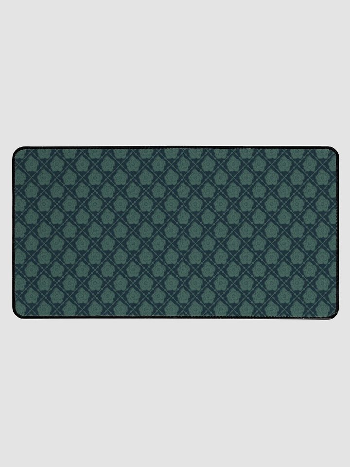 Teal Haunted Hellebore Desk Mat product image (1)