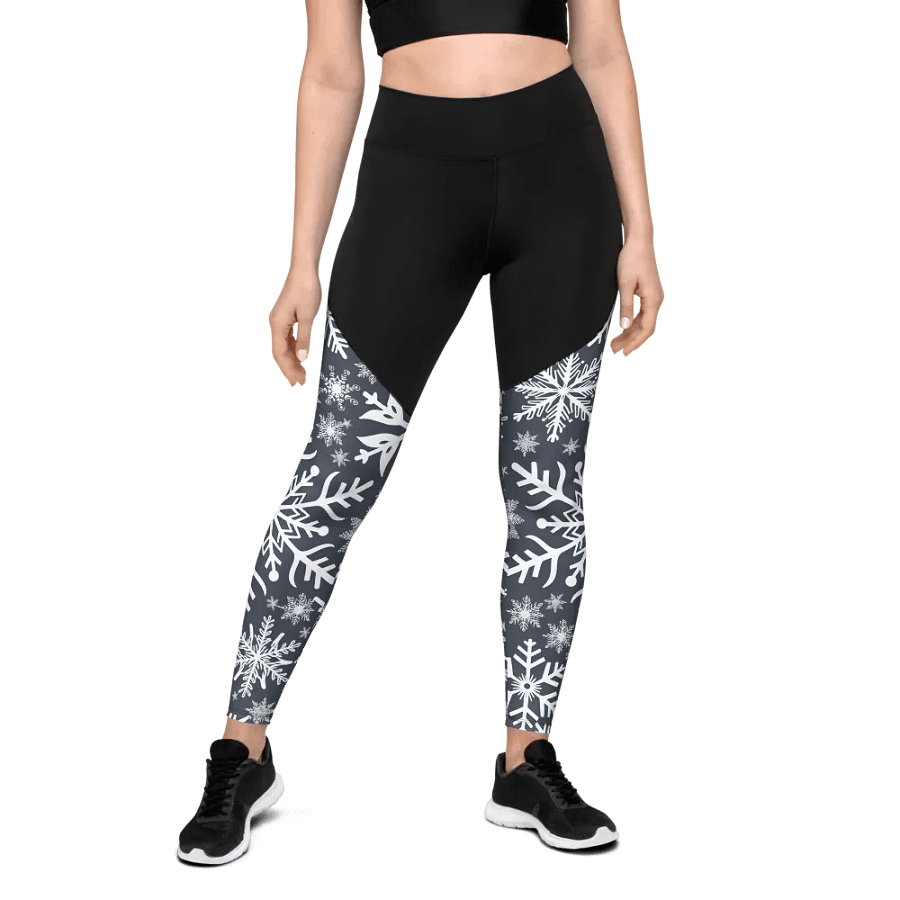 Snowflake Women’s Sports Leggings product image (2)