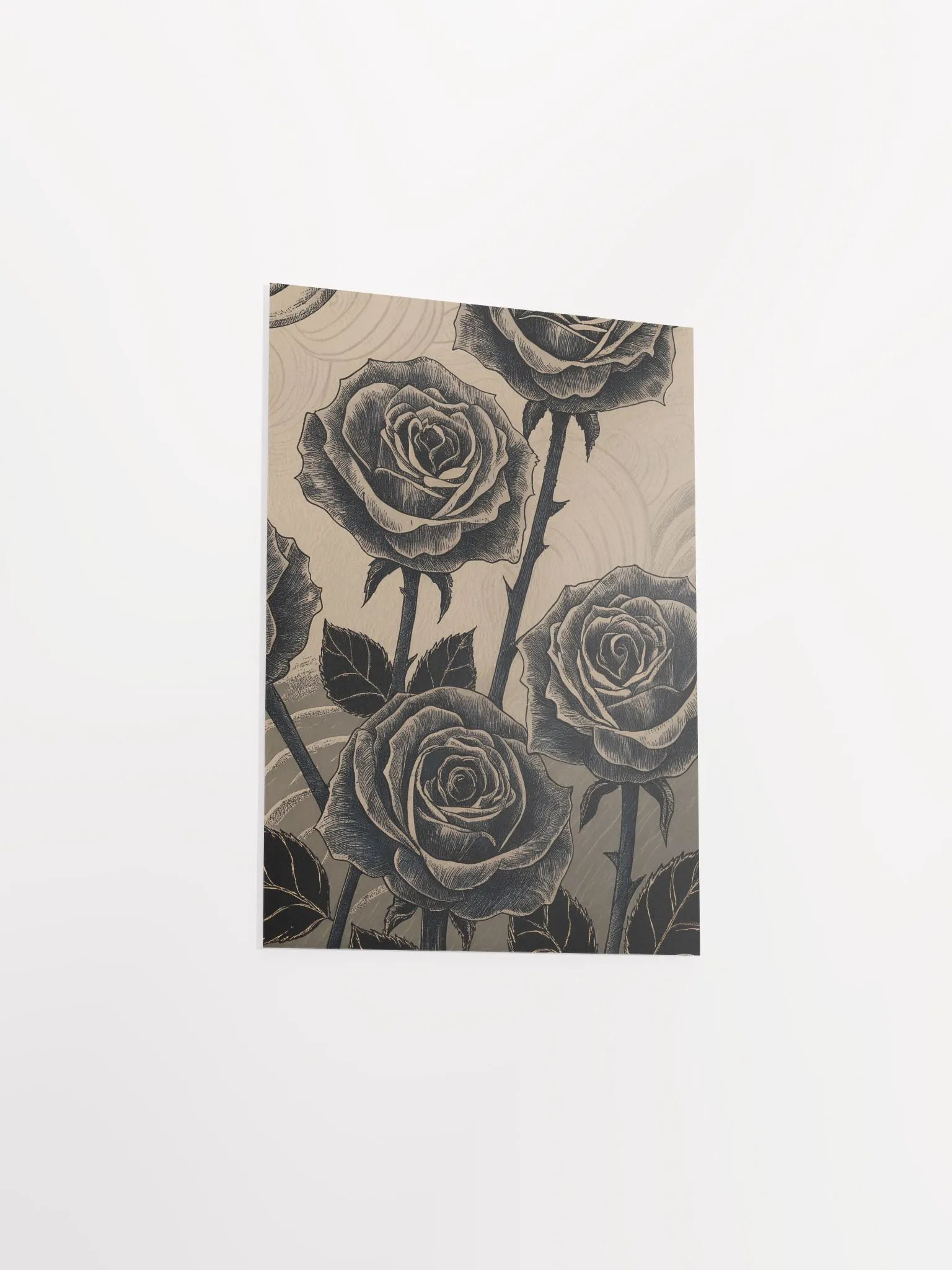 Ethereal Noir Roses Poster product image (11)