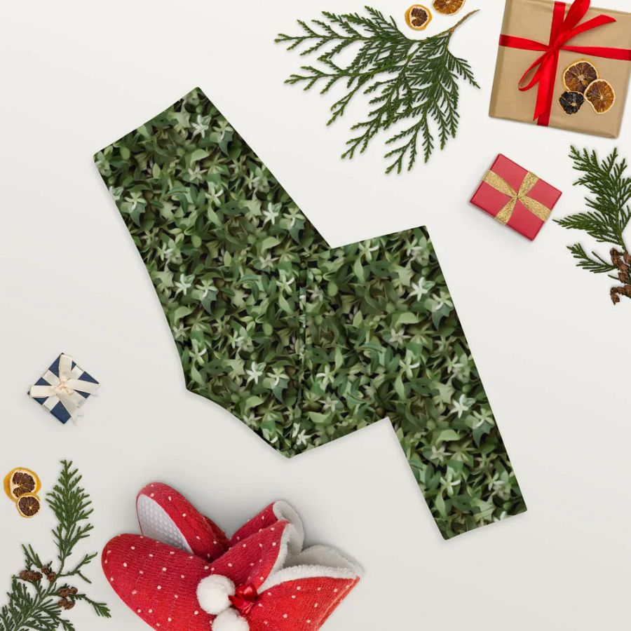 DARK GREEN CAMO PATTERN LEGGINGS product image (8)