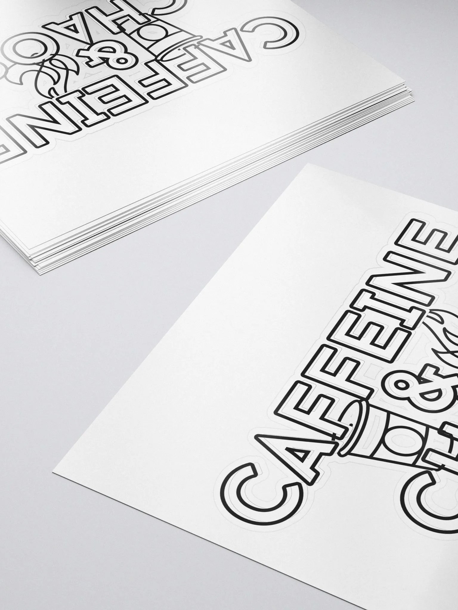 Caffeine & Chaos Kiss-Cut Sticker product image (5)