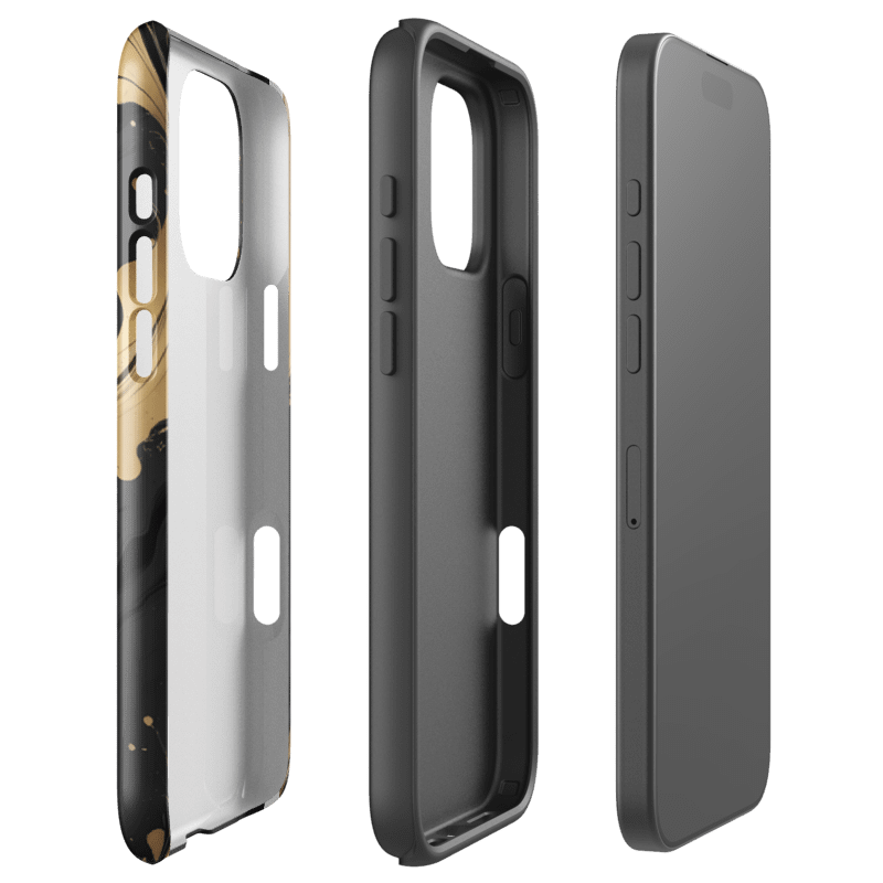 Tough Case for iPhone® – Mystic Gold Flow product image (92)