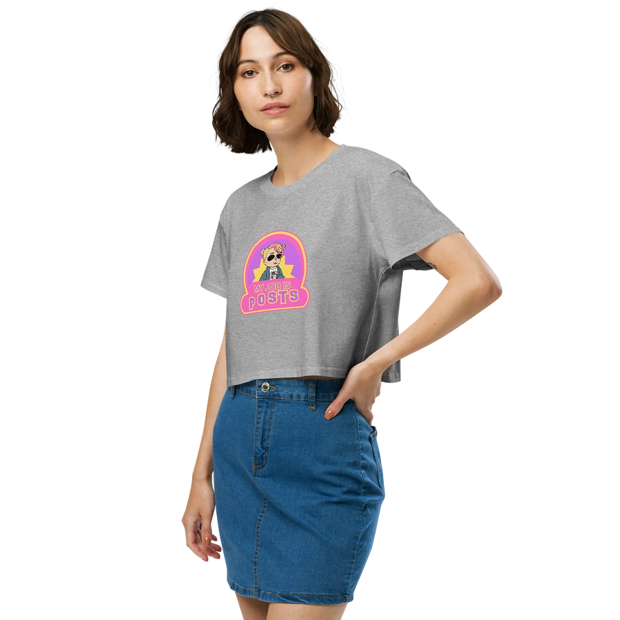 My Job is Posts Crop Top T-shirt product image (5)