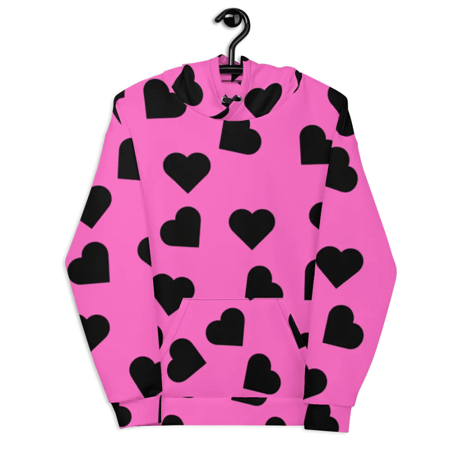 Love Pattern Unisex All Over Print Pull On Hoodie product image (7)