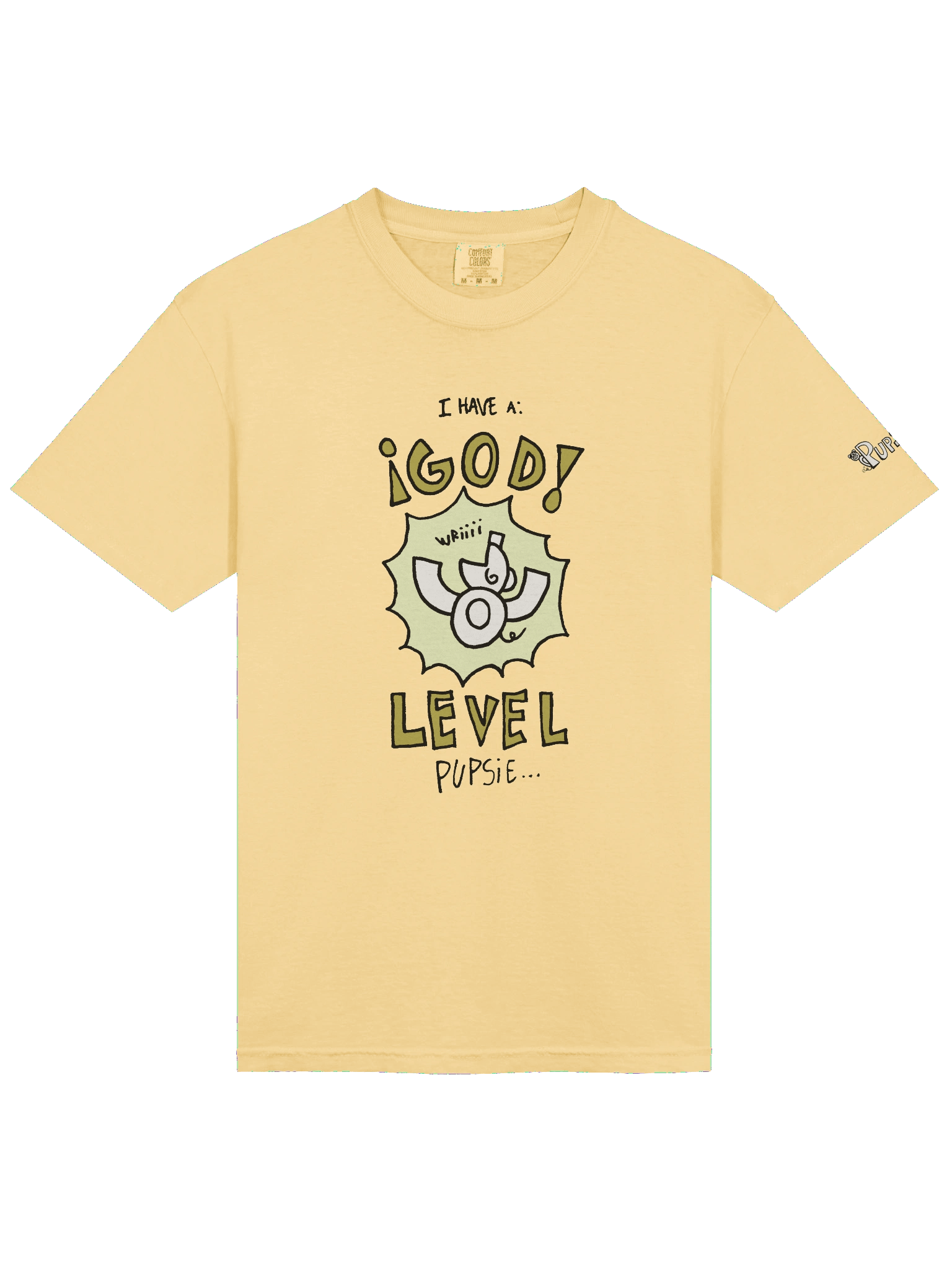 'God level pupsie' Pupsies! Heavyweight T-Shirt product image (22)