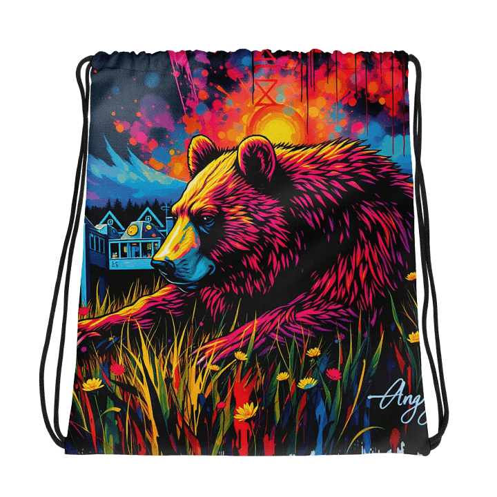 Wilderness Dream All-Over Drawstring Bag product image (1)