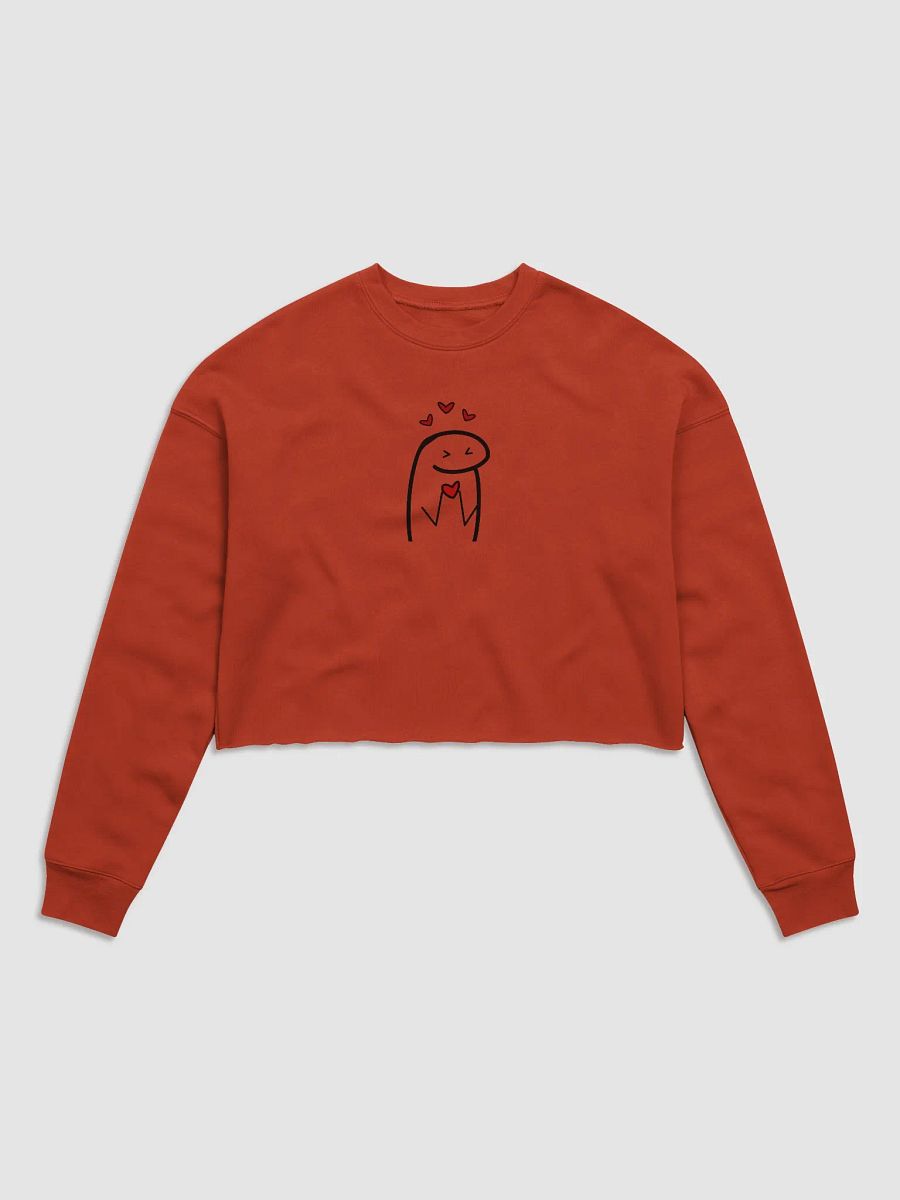 Meme Heartfelt Happiness Crop Sweatshirt product image (2)