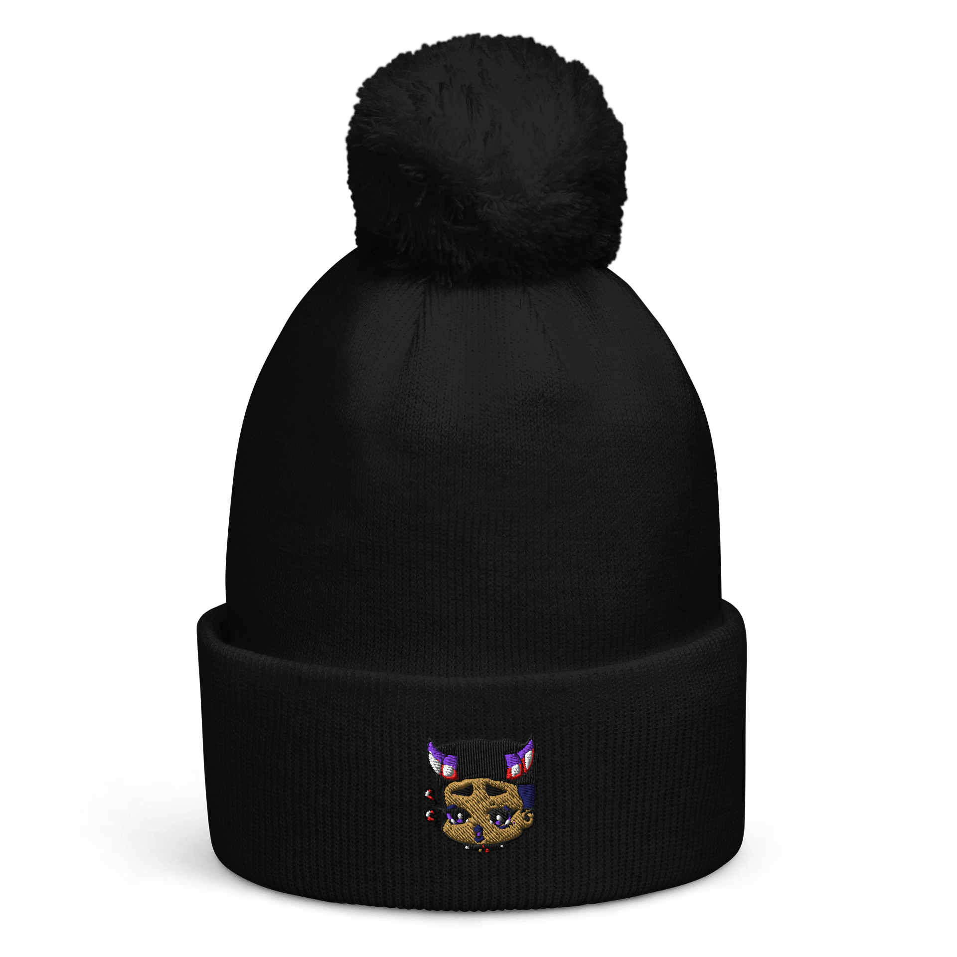 HoneyedSatin's Horned Confusion Pom-Pom Beanie product image (1)