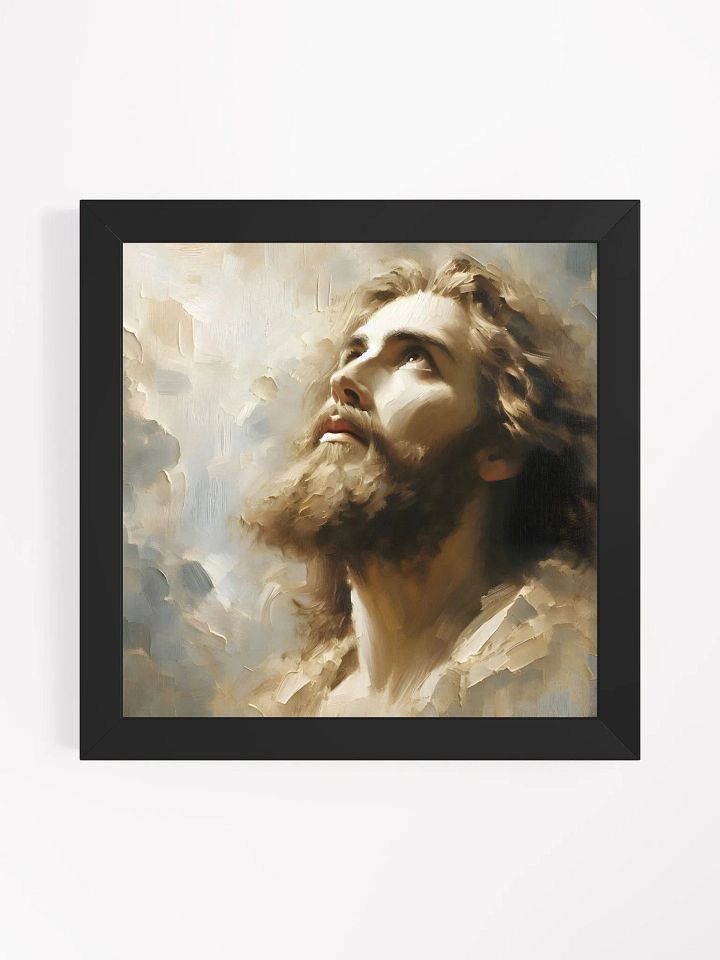 Heavenly Gaze-Framed Spiritual Portrait Art product image (3)