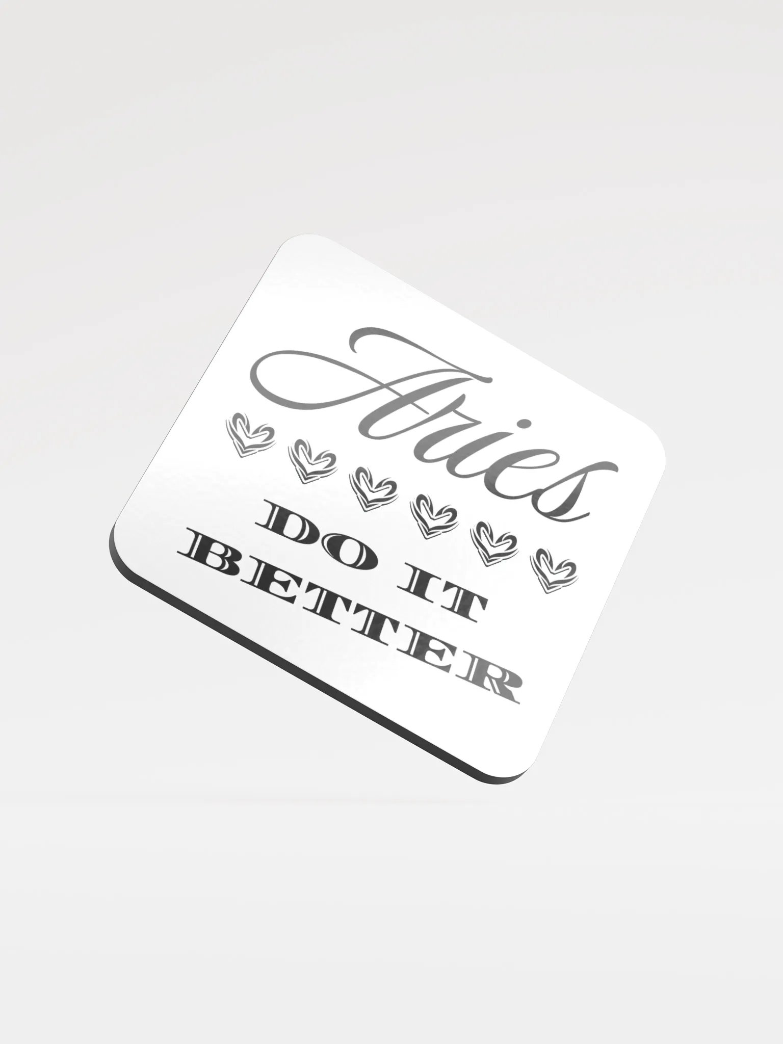 Aries Do It Better Glossed Cork Coaster product image (2)