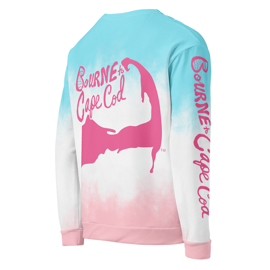 Unisex | BOURNE to Cape Cod™ Sweatshirt | Pastel Tie-Dye Vibes | BRN.2C.C.™ | Eco-Friendly Comfort product image (8)