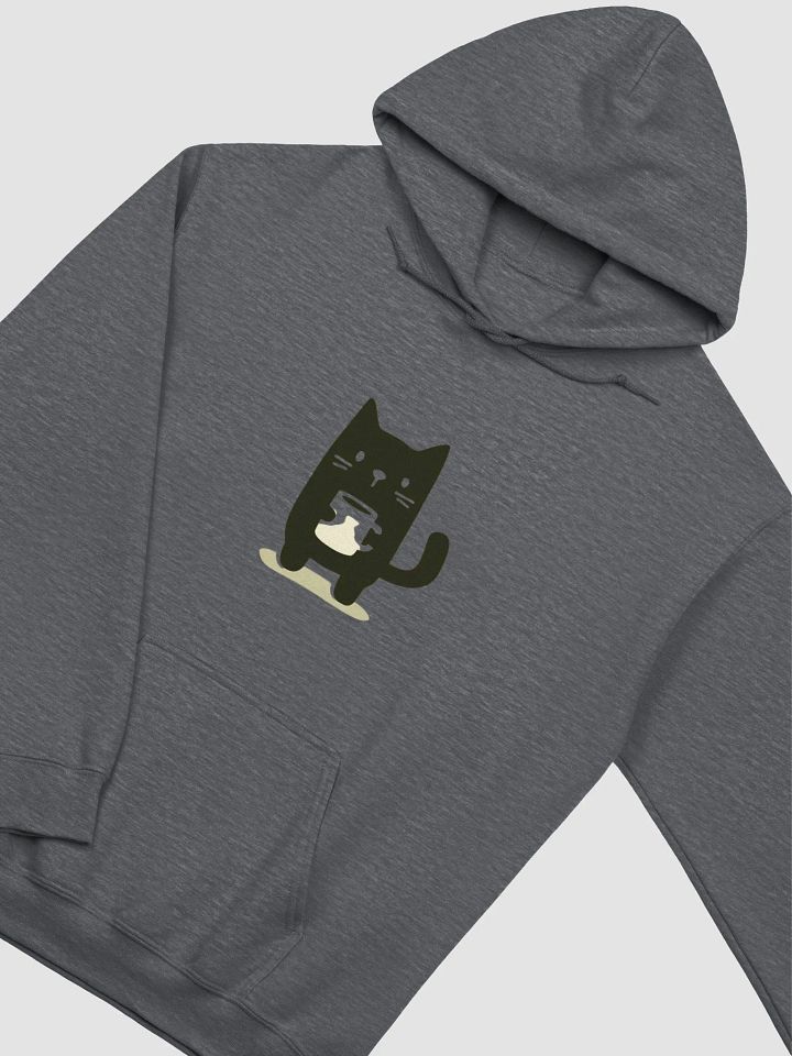 Cute Cat Holding Cup Hoodie product image (15)