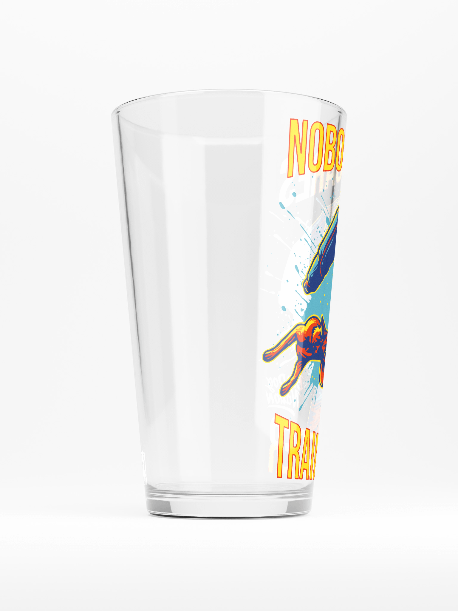NOBODY CARES, TRAIN HARDER - Shaker Pint Glass product image (2)