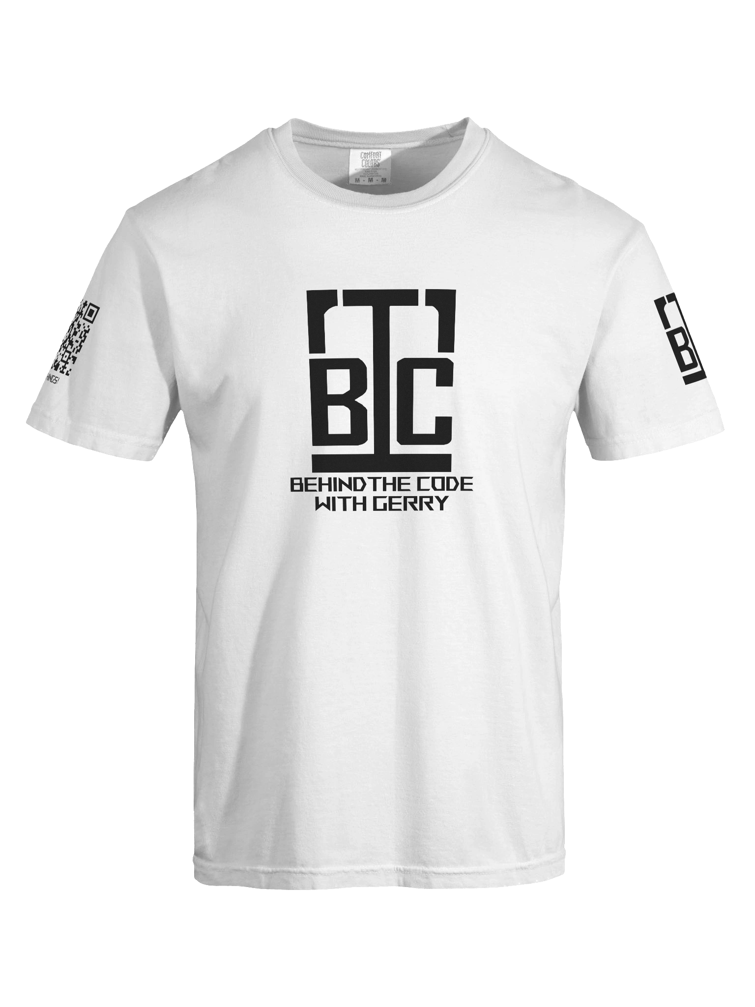 WHITE Ultra-Soft Cotton Tee - I FIX THINGS! (Sleeve Print) product image (7)