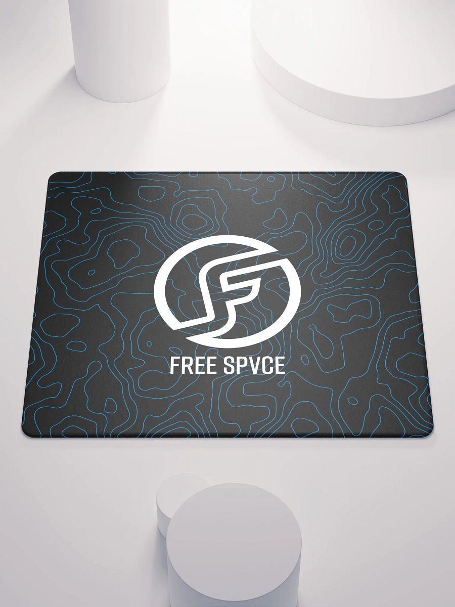 Topographic Black & Blue Mousepad product image (1)