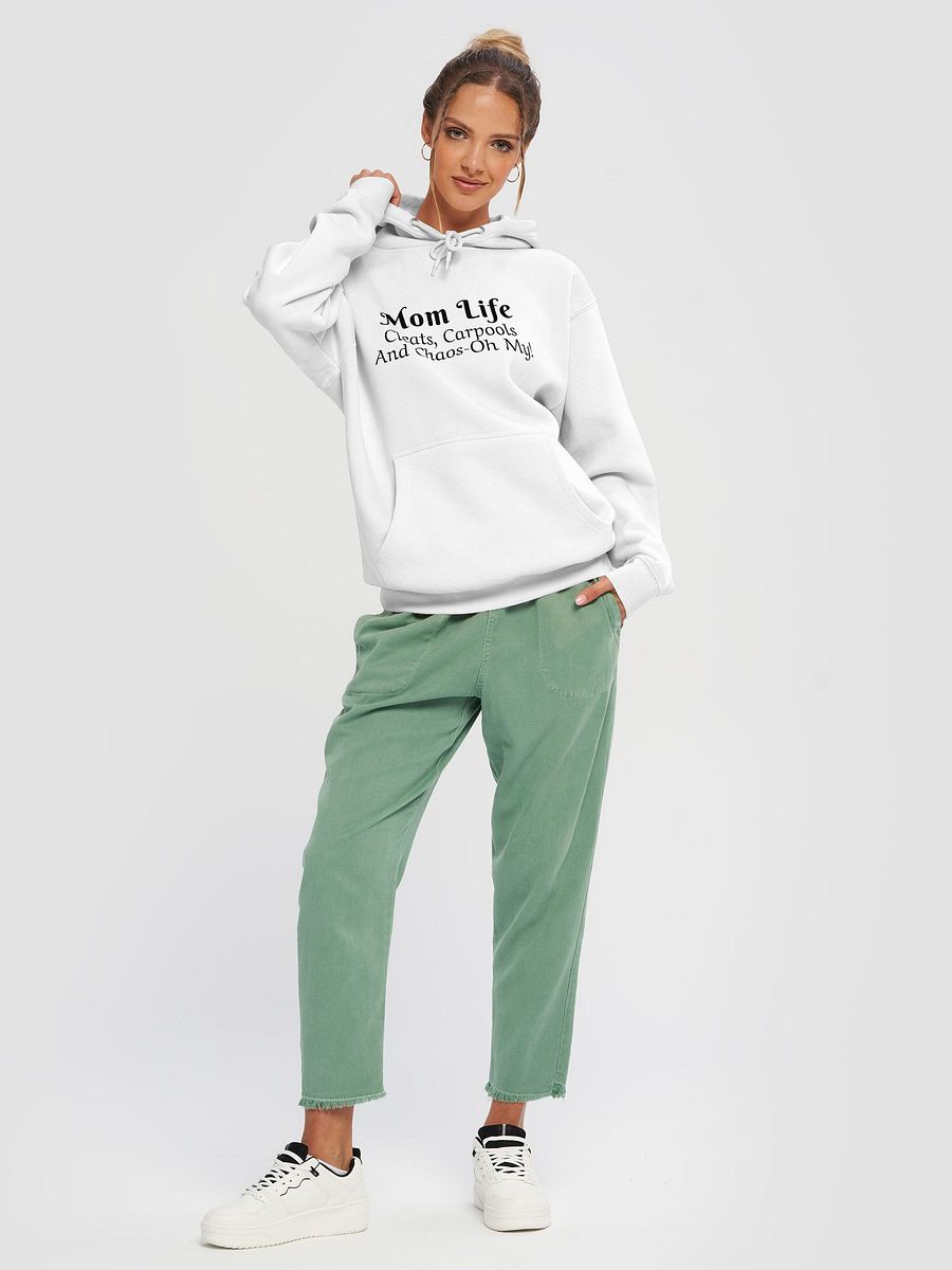 Mom Life - Cleats Carpools and Chaos-Oh My - Lane Seven Premium Pullover Hoodie - Light Colors product image (3)