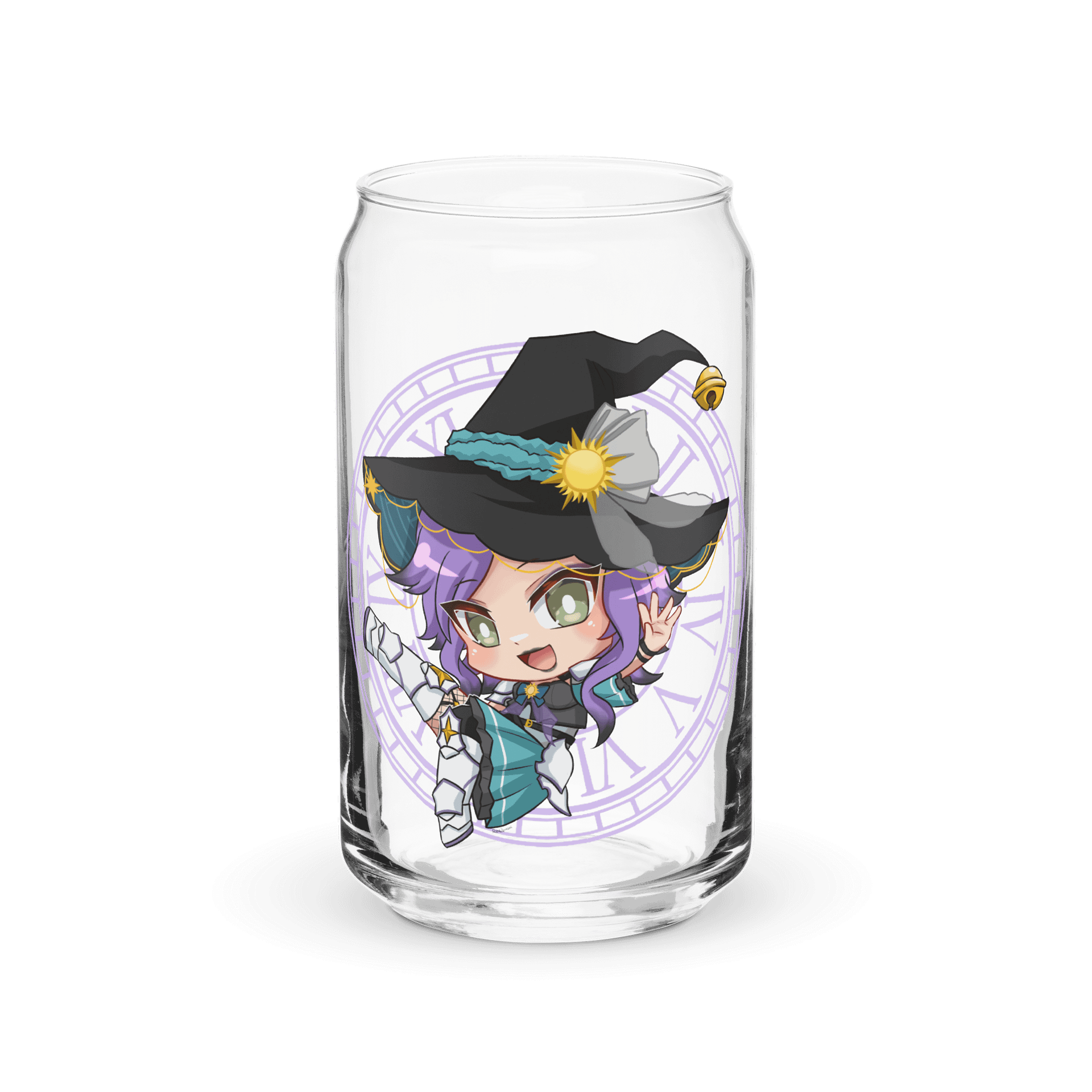 "Debut Chibi" Battlemage Solar Starfire Glass (Optional Lid & Straw) product image (1)