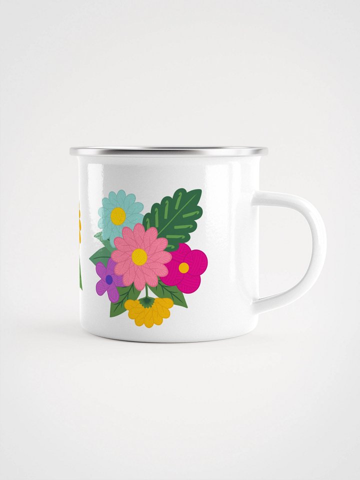 Floral Yarn Enamel Mug product image (1)