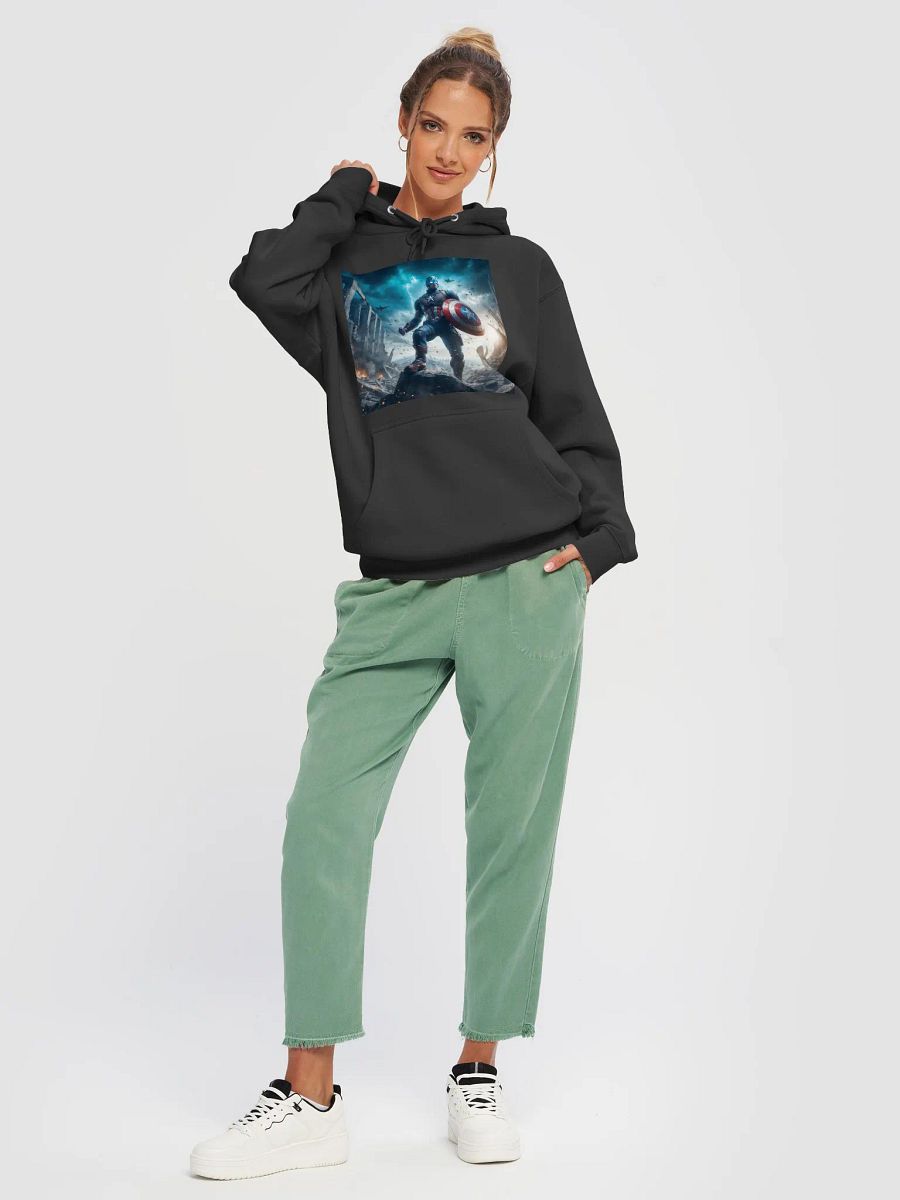 Captain America Premium Unisex Pullover Hoodie [Frontside Print] product image (2)