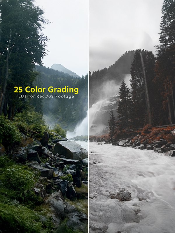 25 Color Grading LUT for Rec.709 product image (1)