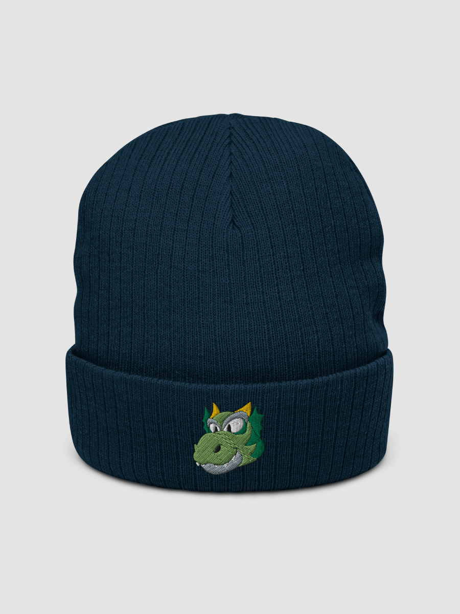 Happy Dragon Green Recycled Cuffed Beanie product image (1)