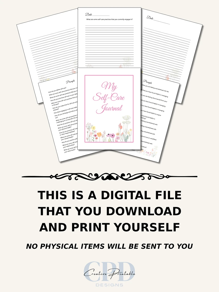 Printable Self Care Journal With Prompts product image (4)