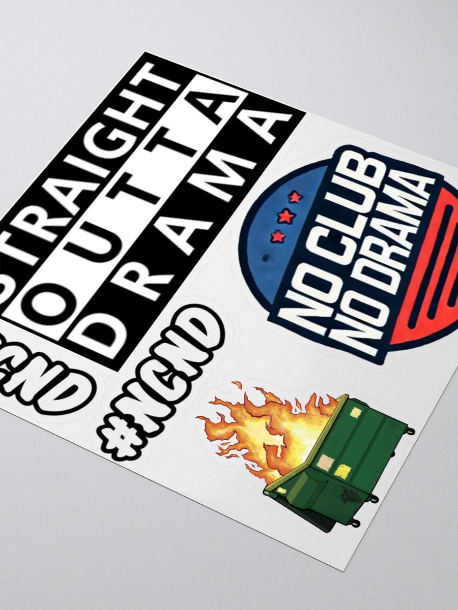 No Drama Kiss Cut Stickers product image (9)