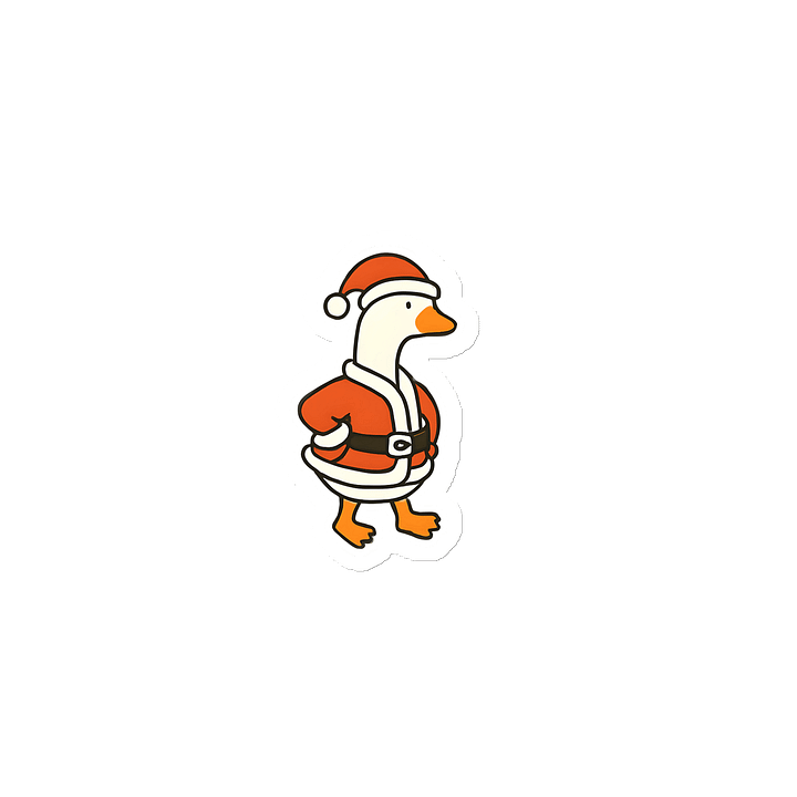 Silly Goose Santa Magnet product image (2)