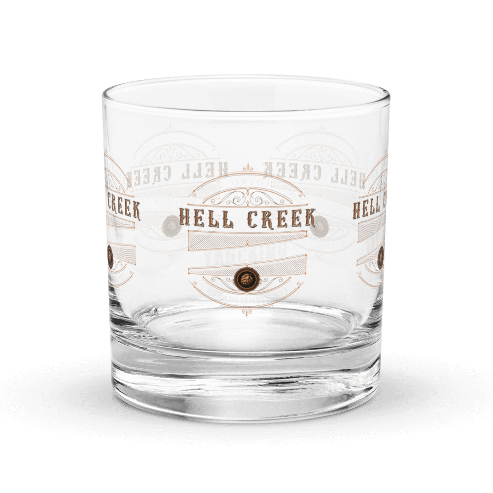 Hell Creek Trucking "On the rocks" Glass product image (1)