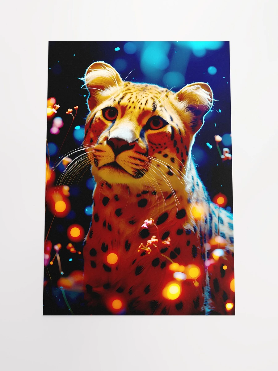Cheetah Resting Dark Forest Jungle Wild Animals Matte Poster product image (3)