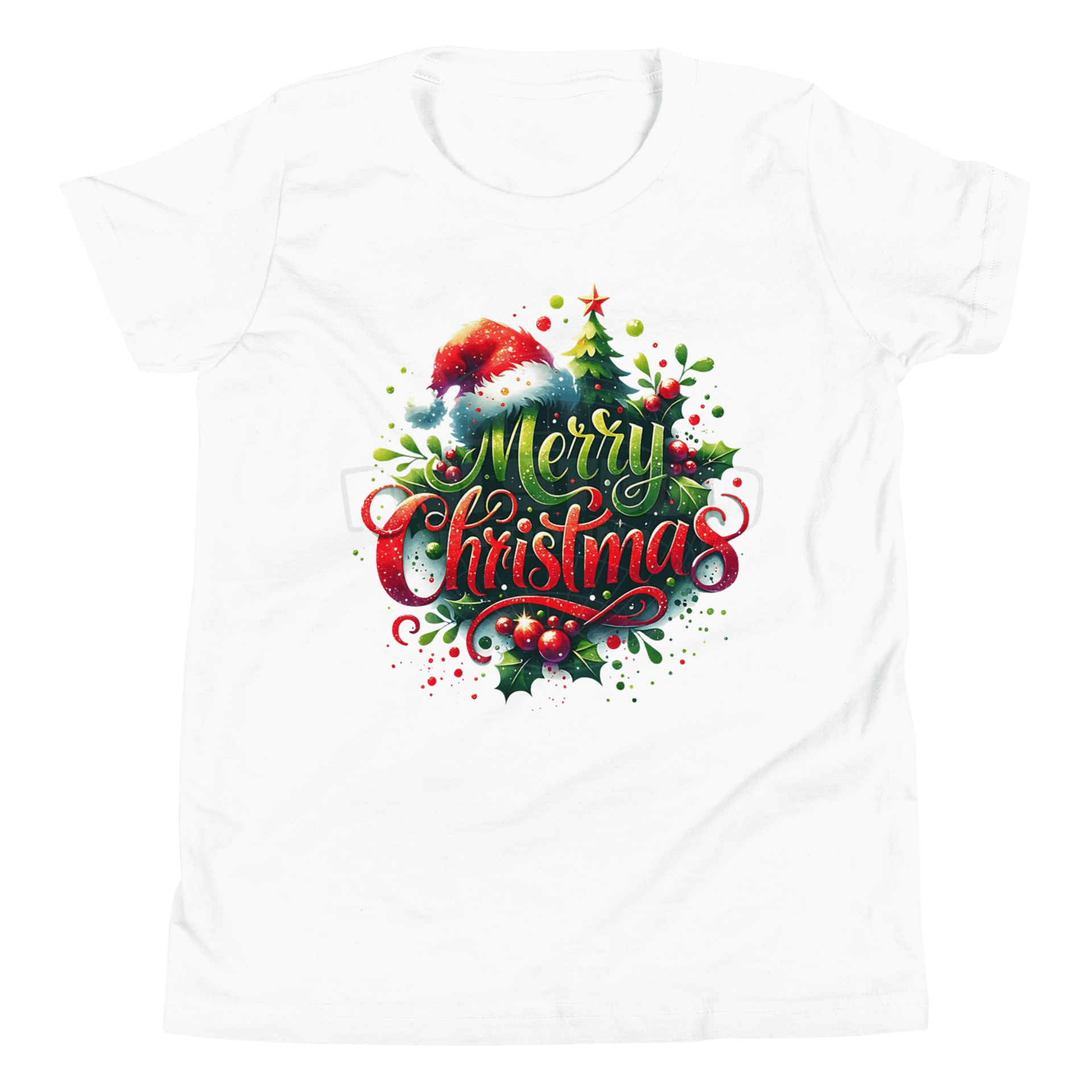 Festive Merry Christmas Youth T-Shirt product image (1)