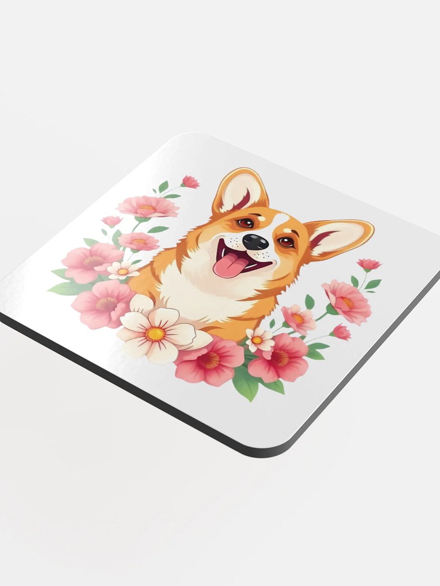 Floral Corgi Cork Coaster product image (4)