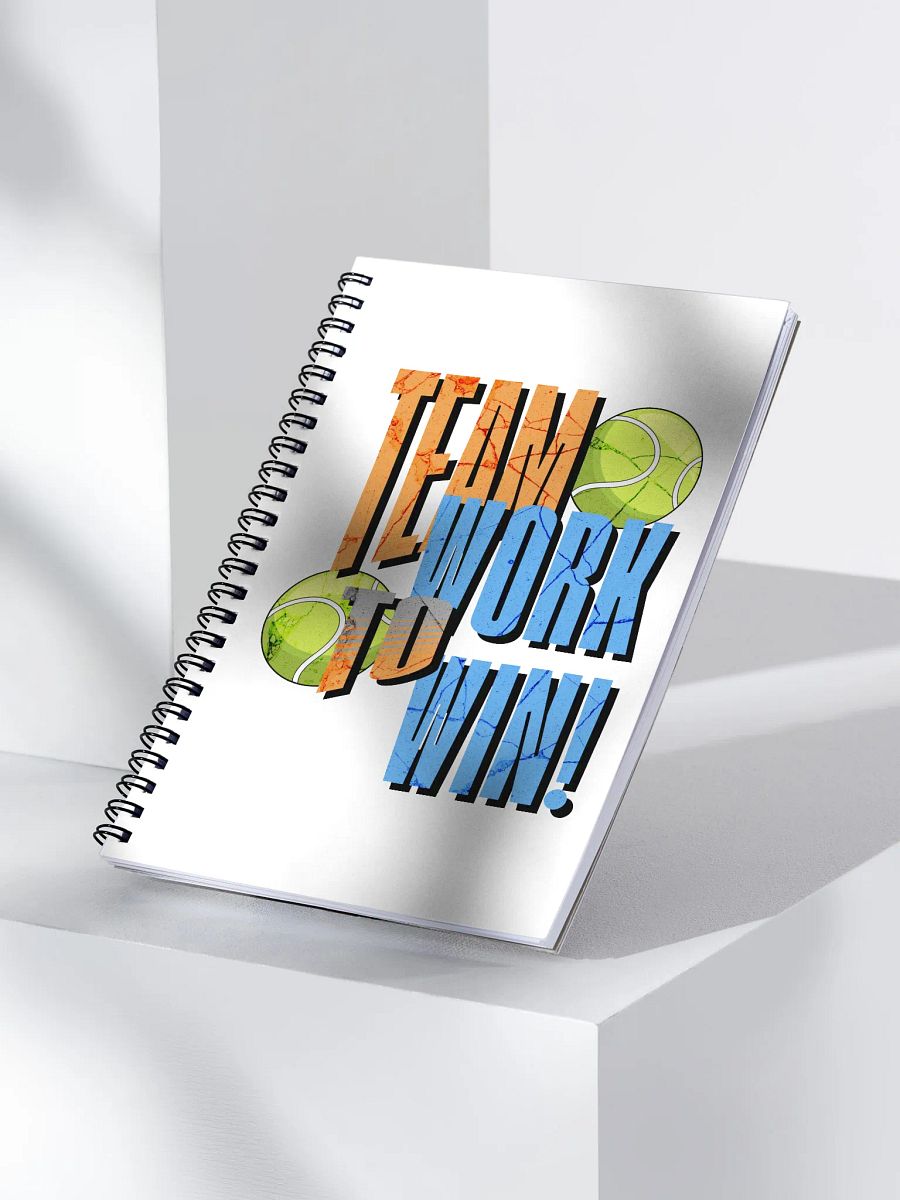 Team to Work to Win Tennis Spiral Notebook product image (3)