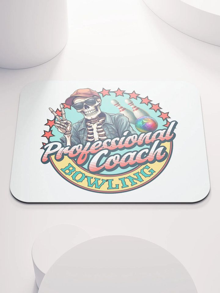 Professional Coach Bowling Skeleton Mouse Pad product image (1)