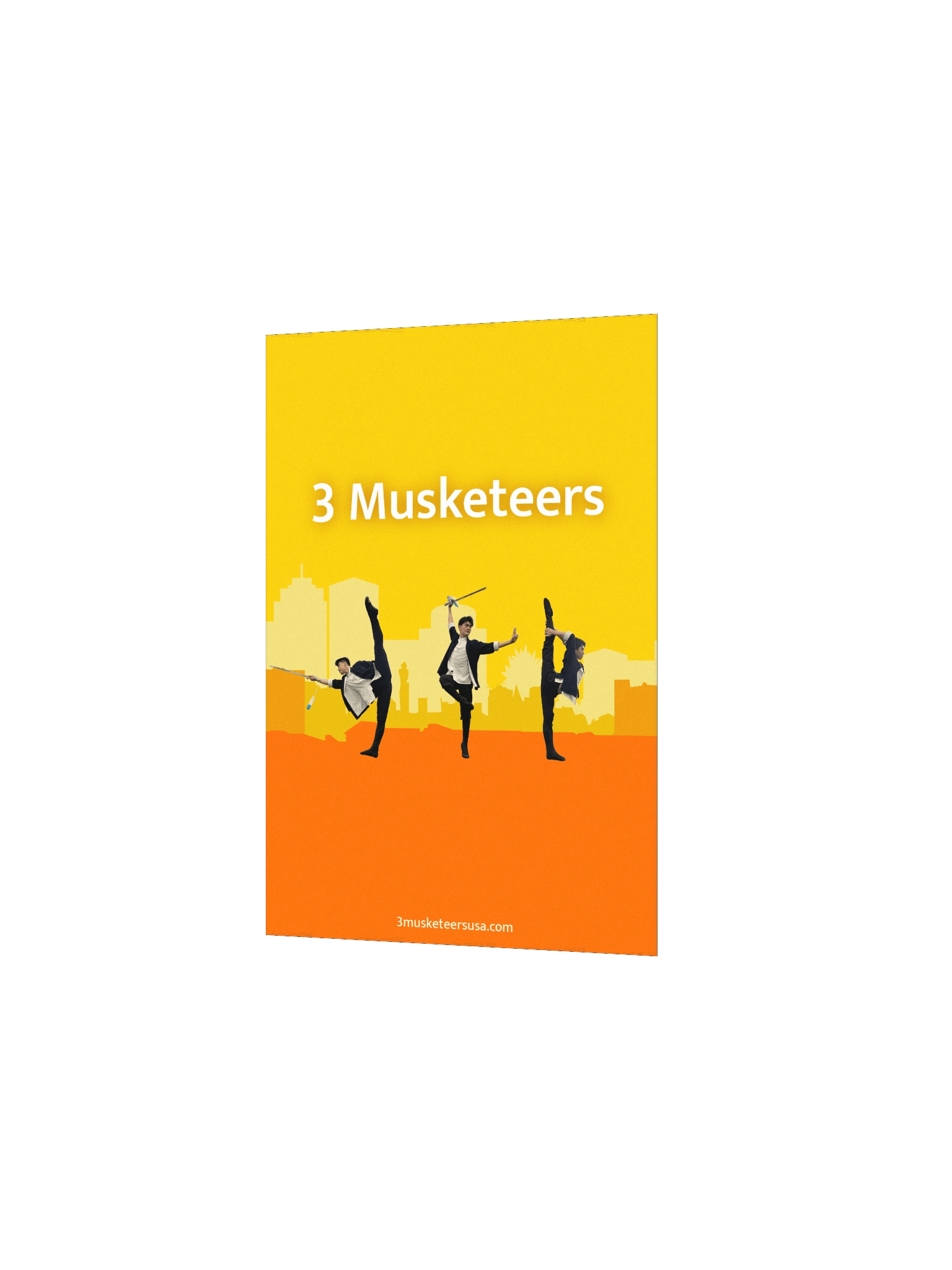 3 Musketeers Cityscape Logo Poster product image (13)