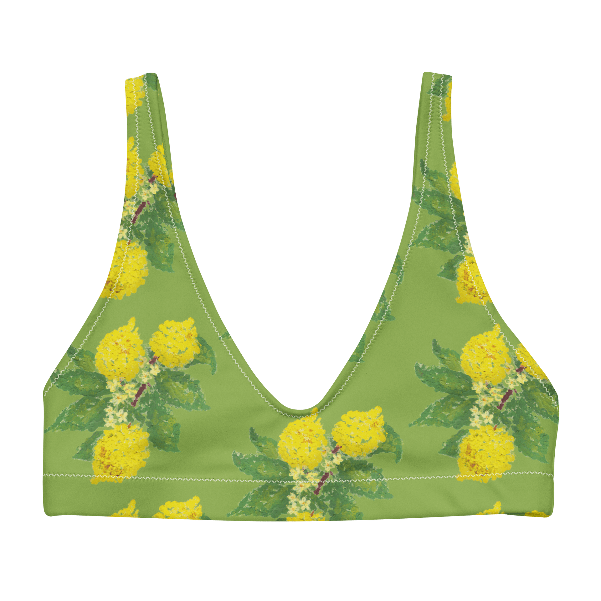 Lemon Love Green Swim Top product image (1)