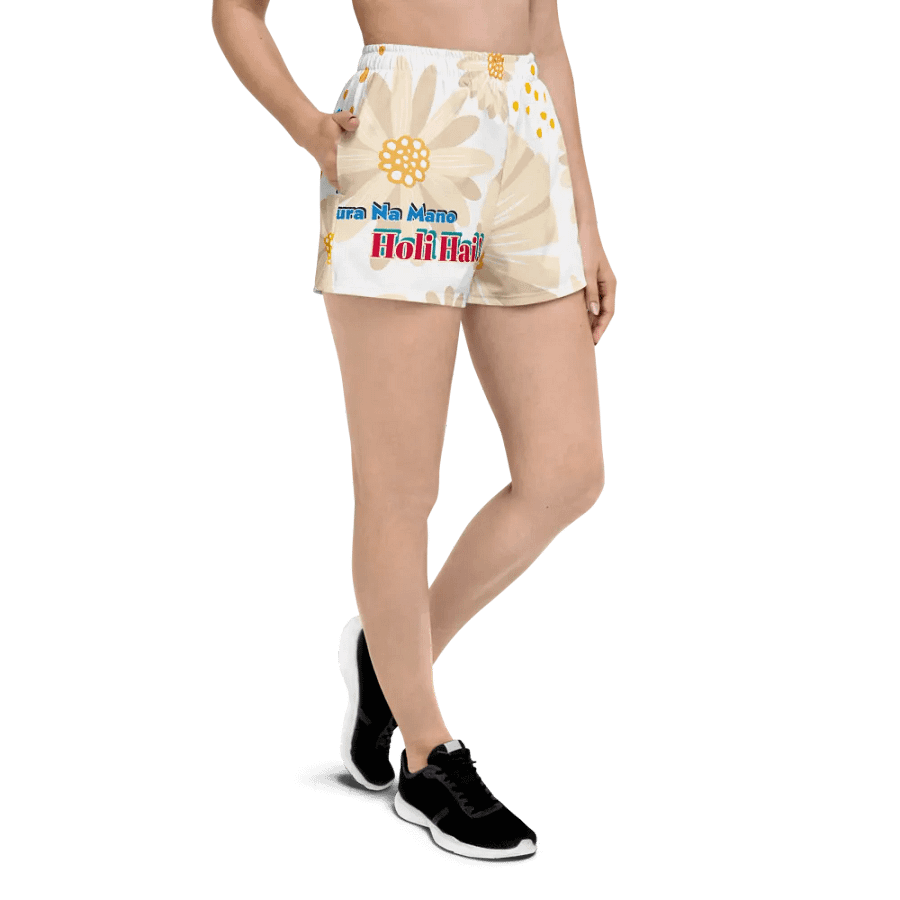 Copy of 🎨🌸 Holi Special High-Waisted Athletic Short Shorts – Celebrate in Color! product image (3)