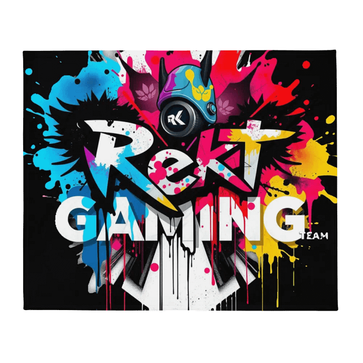 Rekt Gaming Team Throw Blanket product image (2)