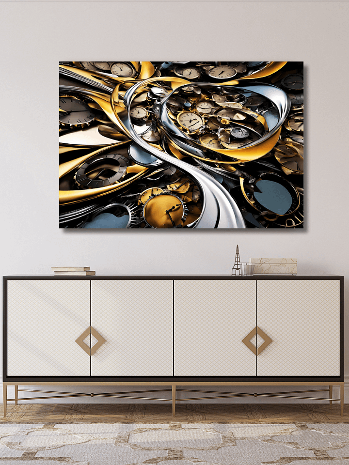 Time Confusion-10 | Canvas Artistic Wall Painting product image (2)